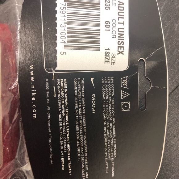 NWT NIKE DOUBLE WIDE SWEATBAND WRISTBANDS - Picture 3 of 4